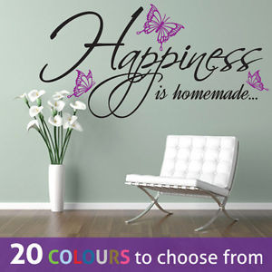 HAPPINESS-is-HOMEMADE-quote-wall-art-sticker-decal-kitchen-dining ...