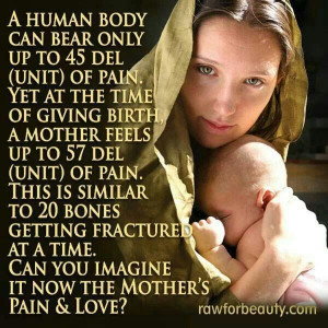 Pain of having a baby