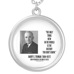 quote necklace featuring a memorable funny quote by 33rd president