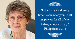 Resident Valerie Brown says Philippians 1:3–4 is her favorite Bible ...