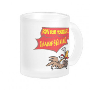 Mug - Thanksgiving Turkey Run