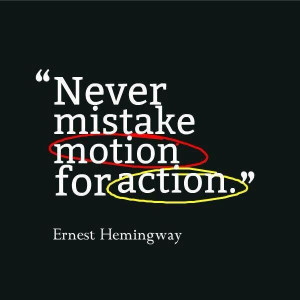 Action-good management quote.