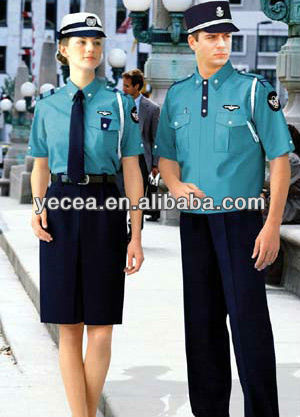 bello caldo guardia di sicurezza uniforme