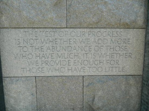 monumento a franklin delano roosevelt fdr quote