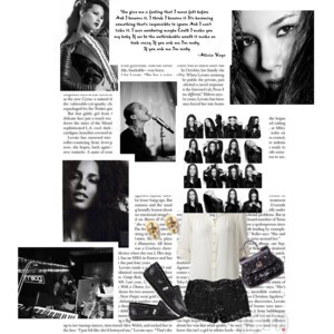 Alicia Keys/black and white