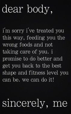 ... treats inspiration get healthy quotes food dear body letters weights