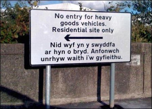 When officials asked for the Welsh translation of a road sign, they ...