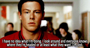 glee gpoy cory monteith mygif5 I am Finn Finn is me Finn Hudson