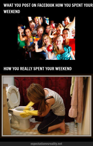 Facebook vs Reality Quotes