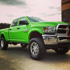 Lime Green New Dodge Cummins | Diesel Clutter | Pinterest