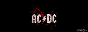 AC/DC Blood Logo facebook cover