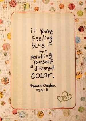 If You're Feeing Blue - Try Painting Yourself A Different Color ...