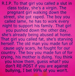 Taming the Cowardly Lions:Understanding Bully's and How to Stop Them