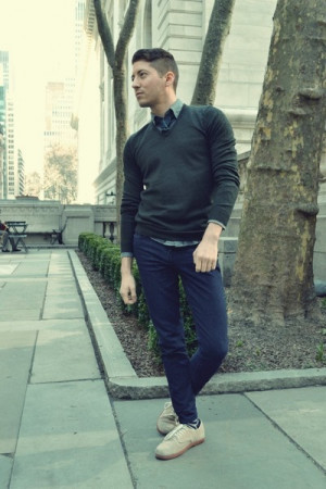 Tanvansshoesnavyforever21jeansforest