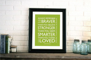 Custom Baby Print 8x10 Wall Art - Famous Quote by Christopher Robin ...