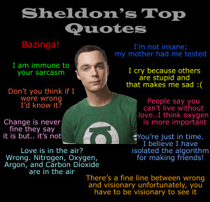 sheldon quotes Sheldon Quotes