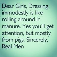 ... to dress modestly. Attracting so-called 