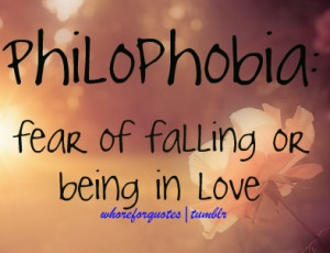 Fear of Falling or BEing In Love ~ Being In Love Quote