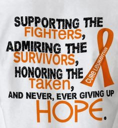 Support Leukemia Awareness my boyfriend is a survivor he has been ...