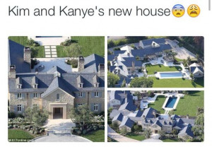 house, kanye west, kim kardashian, love, relationship goals