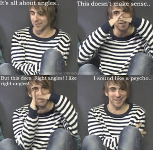 alex gaskarth, all time low, angles, funny, interview, school