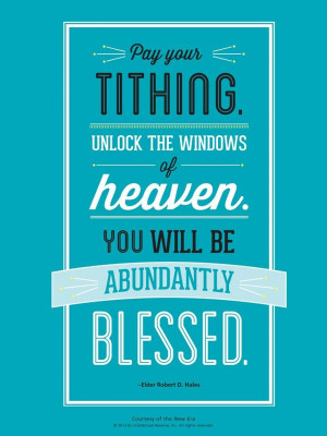 Tithing - Robert D. Hales