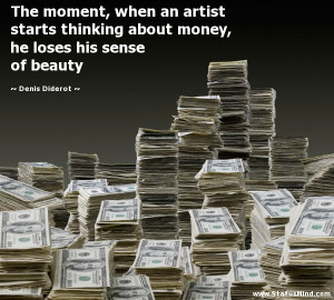 ... he loses his sense of beauty - Denis Diderot Quotes - StatusMind.com