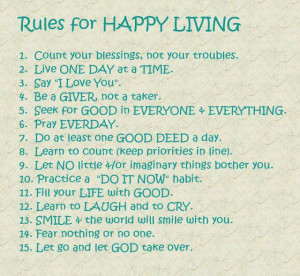 Living a Happy Life : You and only you are responsible for your ...