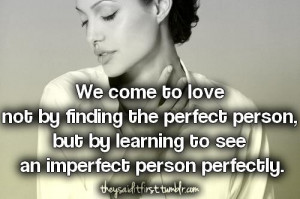 Angelina jolie, quotes, sayings, love, perfect, person, famous