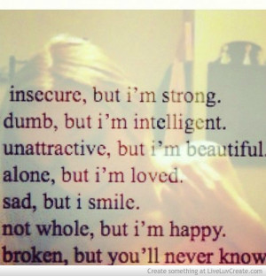 quotes about being insecure
