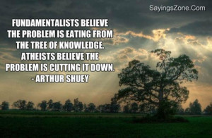 Fundamentalists Believe The Problem Is Eating From The Tree Of ...