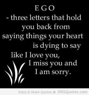 Quotes On Ego and Pride