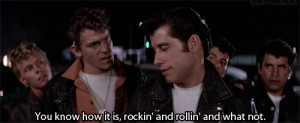 grease john travolta rock in roll in funny movie