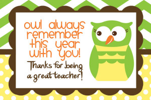 Printable thank you cards for teacher too