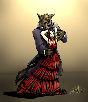 Werewolves & Vampires vampire and werewolve in love