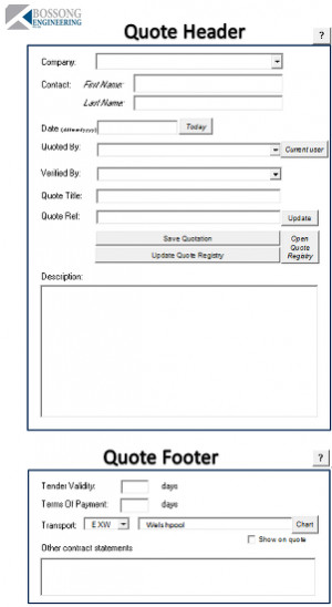 Excel Quote template - Excel VBA Perth