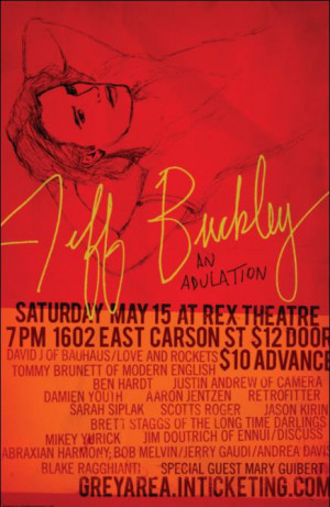 Jeff Buckley Adulation May 15th - Pittsburgh, PA