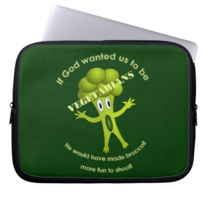 Funny Vegetarian Quote Laptop Sleeve