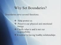 Why set boundaries?