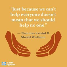 help #quote - @nickkristof and Sheryl WuDunn discuss the importance ...