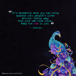 fading away from your own true color keep the hue in you dodinsky