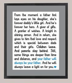 Wonder Year's Daddy's Girl Quote 11 x 14 by CadburysKeepsakes, $22.00