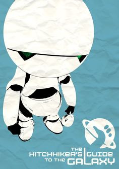 Hitchhikers Guide to the Galaxy : by Zoe Toseland #Marvin #Hitchhikers ...