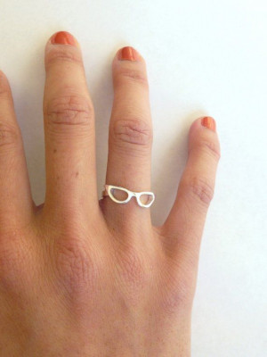 Cat Eye Glasses Ring (Pinning this since, even though it's currently ...