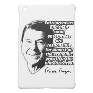 Reagan Quote Small Business & The Economy iPad Mini Case