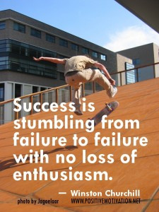 enthusiasm quotes - Success is stumbling from failure to failure with ...