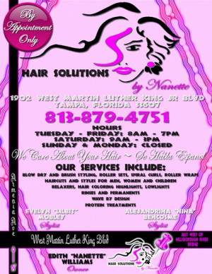 Hair Salon Flyer (Hair Solutions)