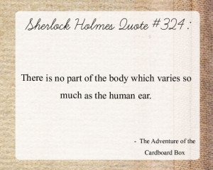 of the cardboard box #sherlock holmes #sherlock #sherlock holmes quote ...
