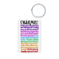 Charmed Quotes Aluminum Photo Keychain for