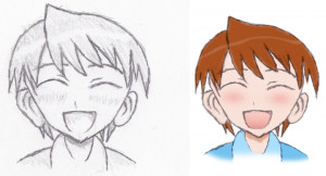 ... anime anime happy face kirino in the anime bamboo anime happy face